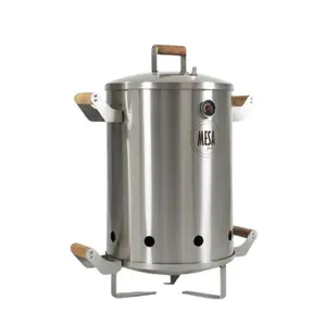 Mesa Grills Smoker for grill and barrel, made of 100% stainless steel, ideal for grilling, smoking, roasting, and baking, smokeless, even heat distribution, and perfect preservation for your meats.