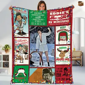 Christmas Vacation Shitter's Full Blanket, National Lampoon's Christmas Vacation Blanket, Cousin Eddie Clark Griswold Blanket Christmas Gift