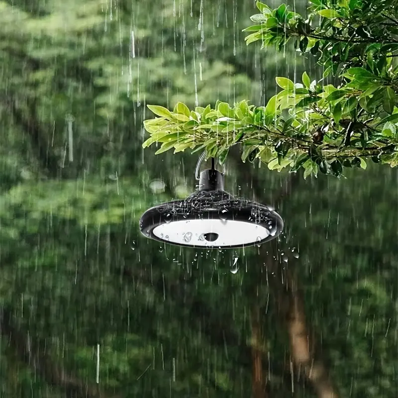 Solar Smart Motion Sensor Patio Pendant Lights - 1-Drive-2 Dual Lamp Heads, Dual Remotes, IP65 Rated Cordless Weatherproof, Multi-Mode Dimming, Soft Eye-Friendly Fiberglass Mixed Materials, Patio Decor Outdoor Lighting for Home Improvement Shed