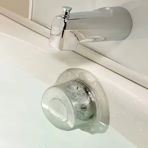 Bathtub Overflow Drain Cover, Suction Cup Seal Bathtub Stopper, Bathtub Prevent Overflow, Bathtub Seals, Deepen Your Bath Experience, Ideal for Bathroom Overflow Drains, Bathroom Accessories