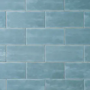 San Fran Volga Blue 4x10 Ceramic Tile Glossy