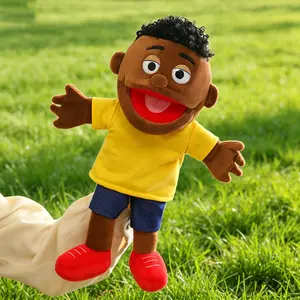 Whimsical Ventriloquist Puppets, Family-Themed Hand Puppets, Fun Interactive Performance Puppets, Adorable Cartoon Plush Toys