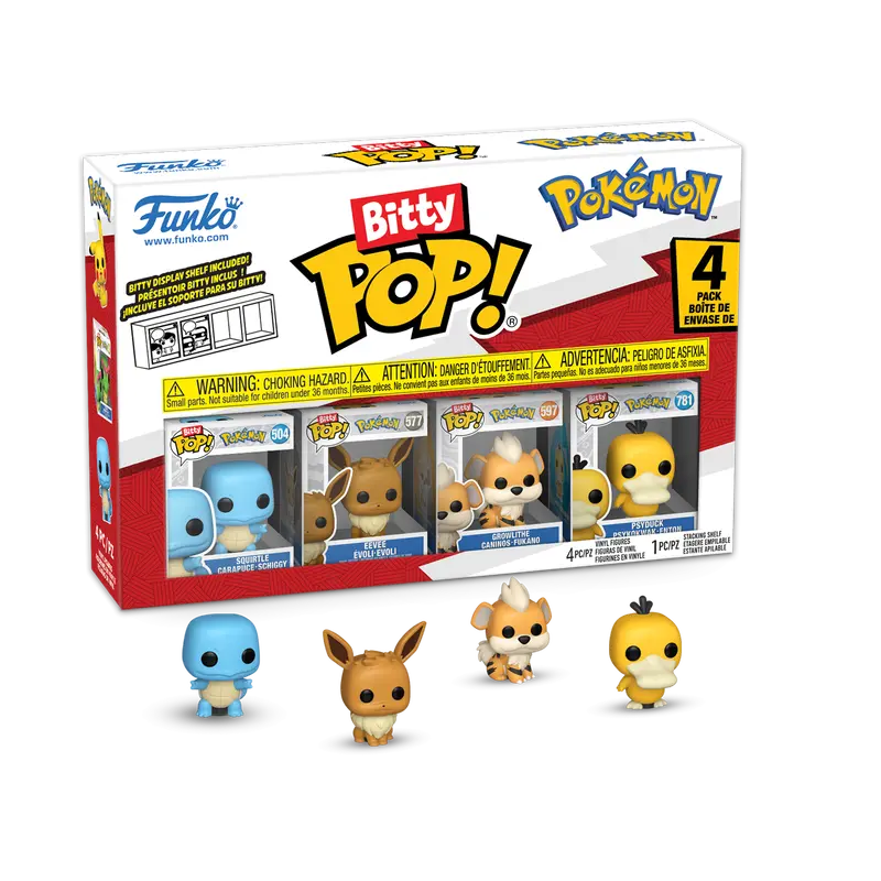 Pokemon Squirtle Funko Bitty Pop! Mini-Figure 4-Pack