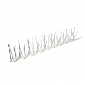 212 MAIN Bird B Gone BBG2000-7-WHT Polycarbonate Plastic Bird Spike - 50 ft x 7 in, Outdoor Deterrent for Sign, Eaves, Windowsill