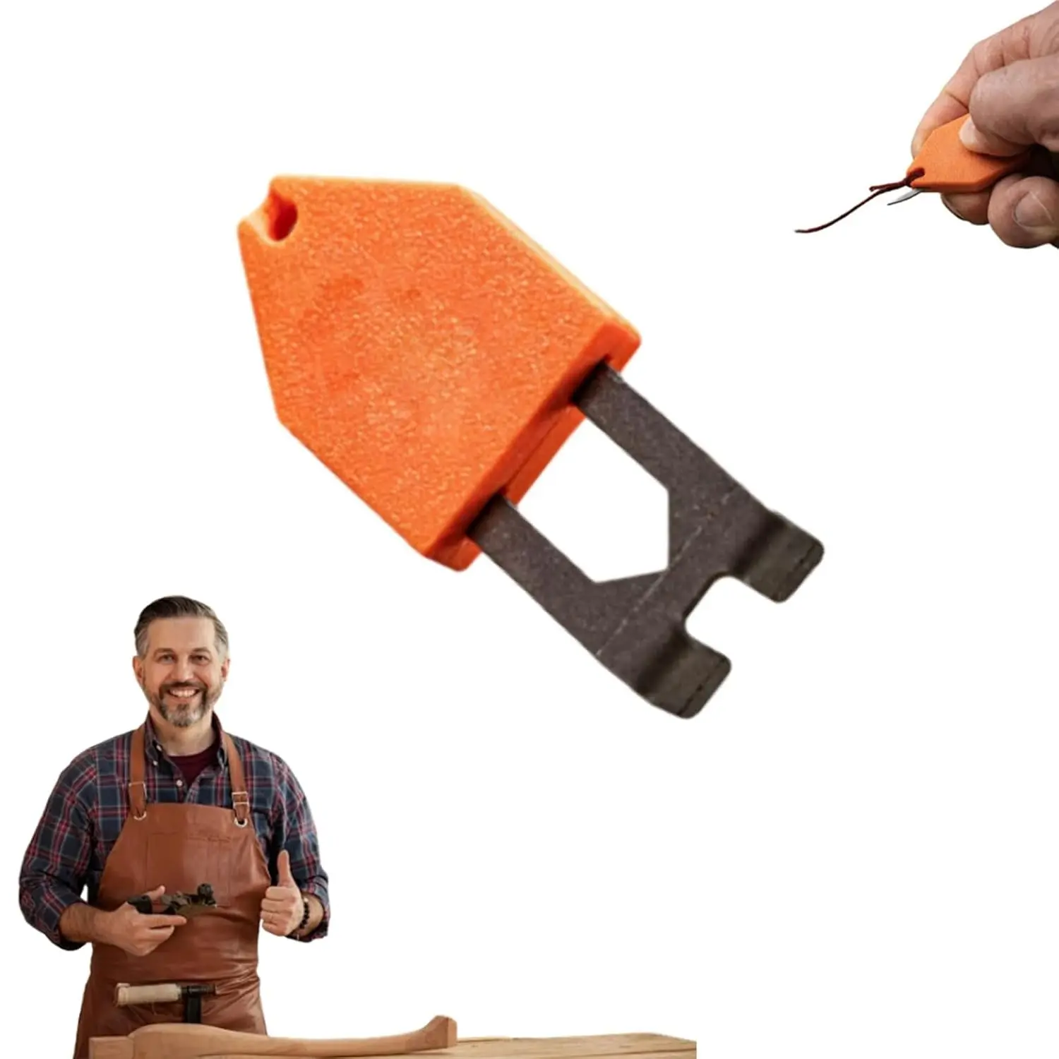Rope Anchor Hook for Chalk Line, Portable Chalk Line Anchor Hook Tool, No Drill Hook, A Truly Unique End Hook, One-Handed Operation, Instant Fixing, No Extra Tools Needed, Versatile Use, for Carpentry, Home Renovation, Camping, Boating