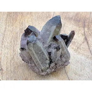 Smoky Chromium Quartz Cluster