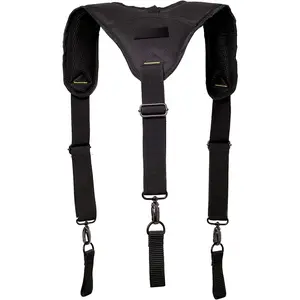 Heavy-Duty Tool Belt Suspenders for Men, 3 Point Padded Suspenders Construction Suspender for Tool Belt