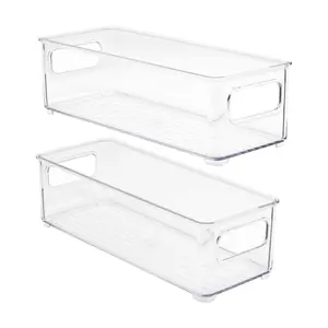 Sorbus Stackable Narrow Refrigerator OrganizerBins - (2 Pack)