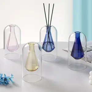 Double-layer simple color creative aromatherapy bottle vase living room aromatherapy essential oil bottle Versatile Dispenser Bottle