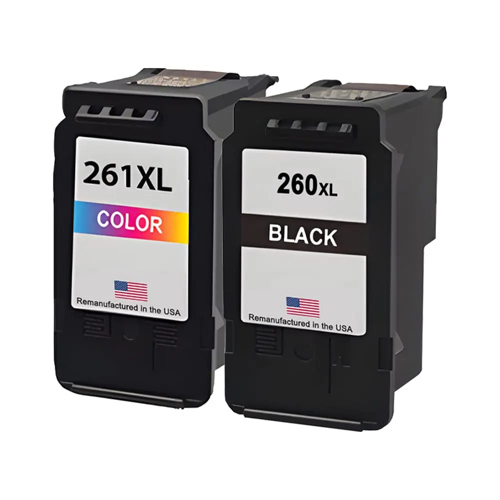 U.S. Remanufactured for Canon PG-260XL Black / CL-261XL Color Combo Pack