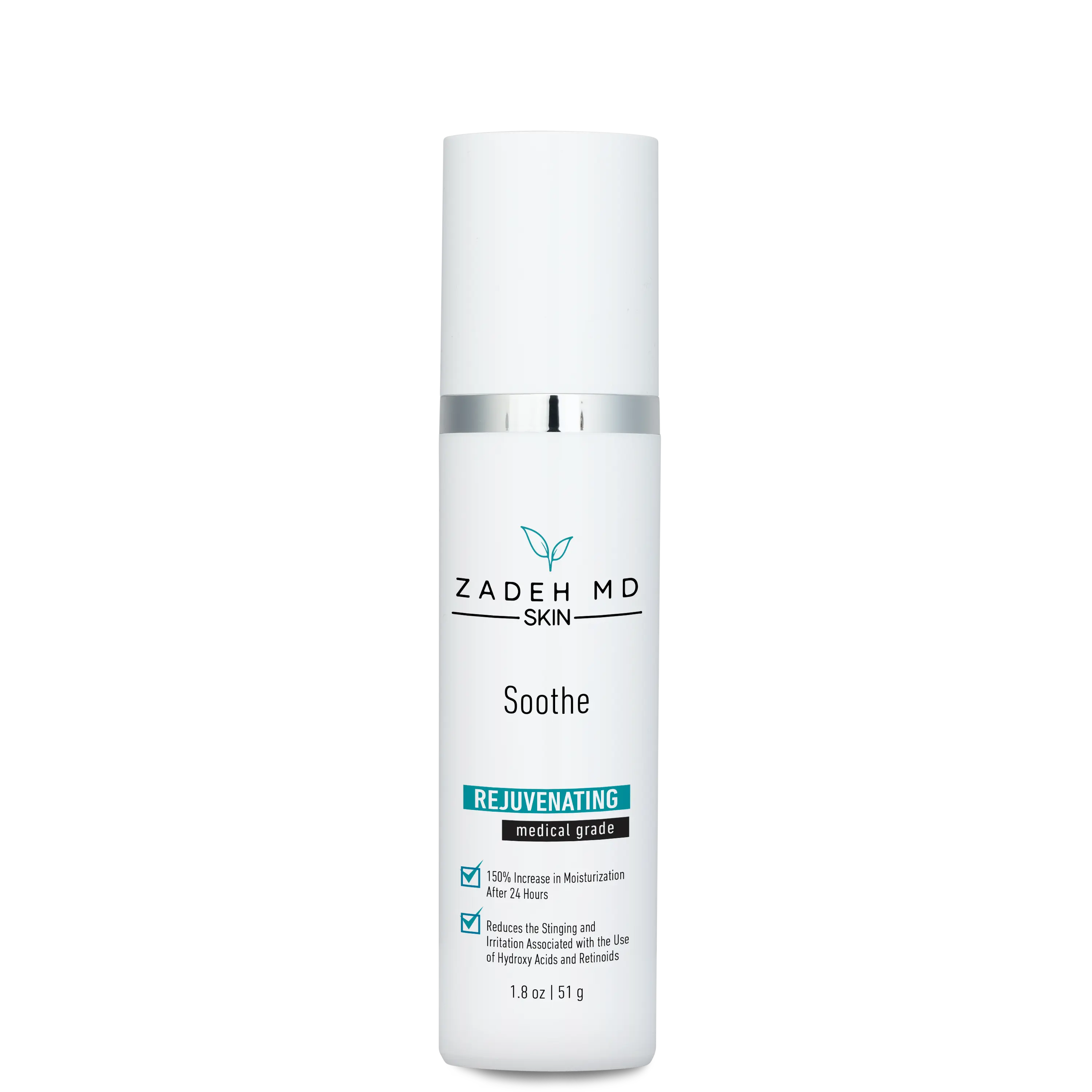 Zadeh MD Skin Soothe Rejuvenating Medical Grade Formula with Cactus & Yeast Extracts for Irritation Relief & Moisturization 1.6 oz