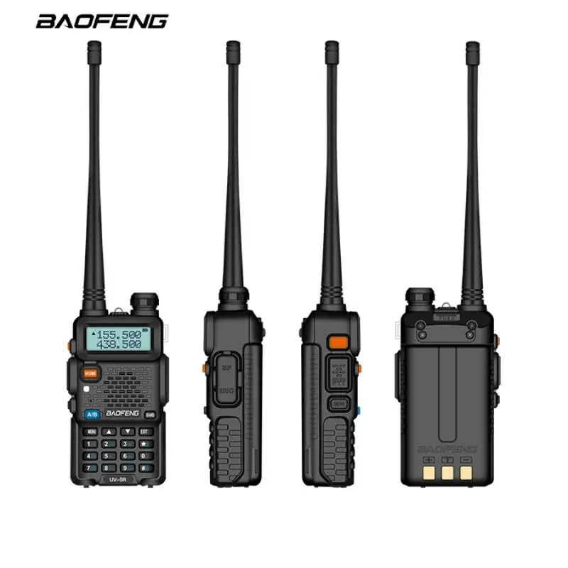 Baofeng UV-5R 8 Watt Ham Two Way Radio Upgrade Version (144-148/420-450Mhz), Dual Band Walkie Talkie 1800mAh Li-ion Battery