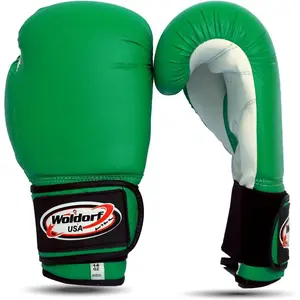 Durable Green Vinyl Boxing Gloves for Kickboxing Muay Thai Punching Bag, Multi Layered Foam Padded, Unbeatable Price, Kids and Adult Sizes Available