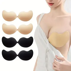 1/2 Pairs Pack Invisible Stick-On Lifting Bra, Mango Shaped Strapless Self-AdhesiveSlip-Proof Seamless Bra, Women's Lingerie & Underwear