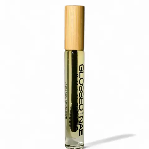 Eyelash & Eyebrow Growth Serum with Jojoba Oil Applicator Brush for Daily Use
