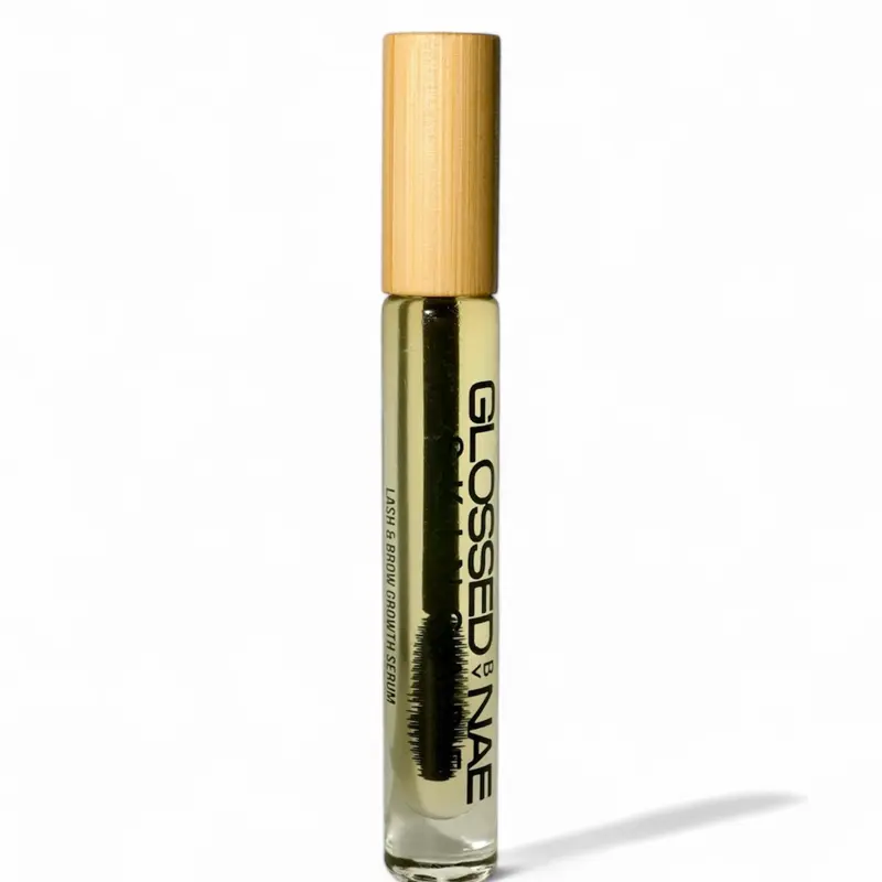 Eyelash & Eyebrow Growth Serum with Jojoba Oil Applicator Brush for Daily Use