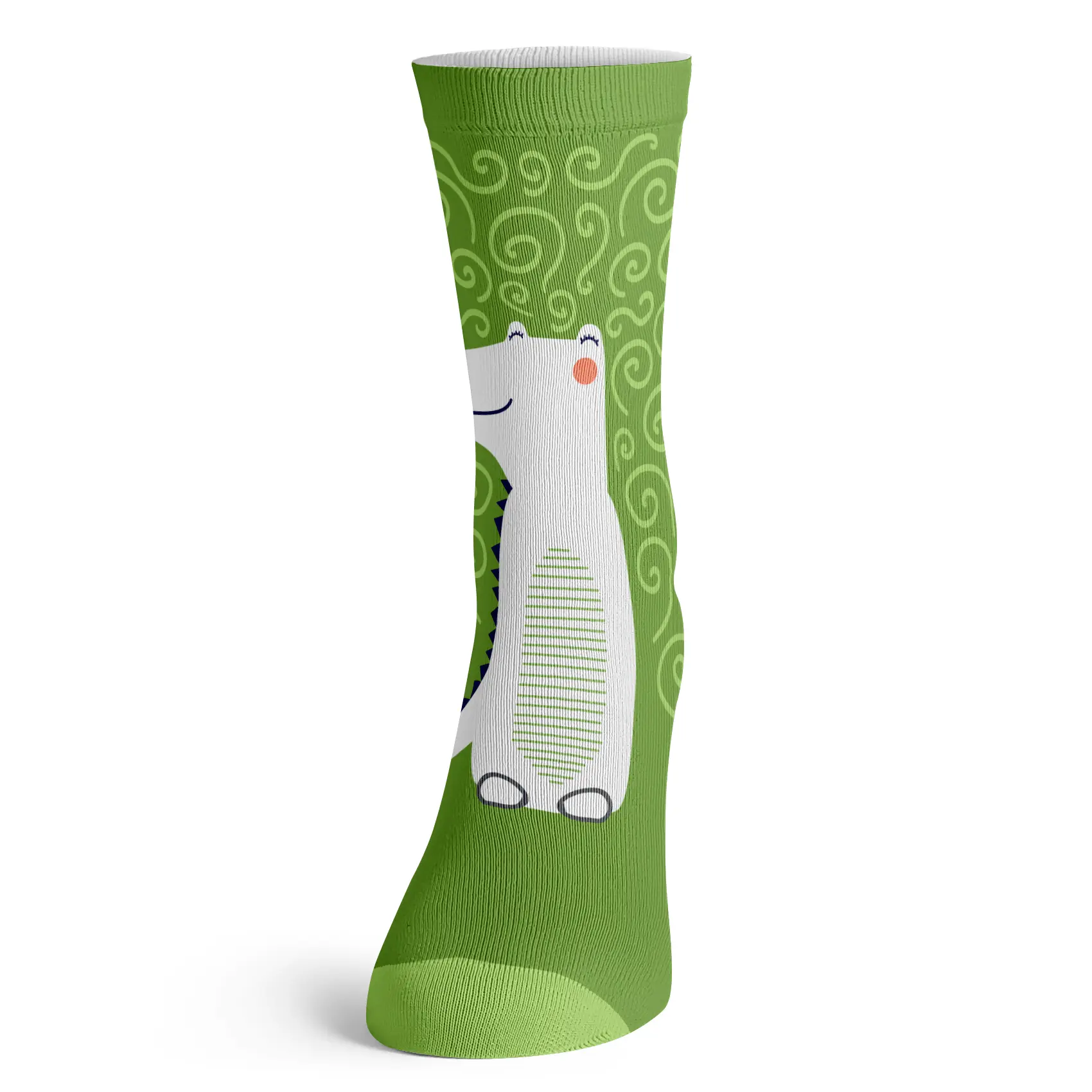 Green Alligator Socks