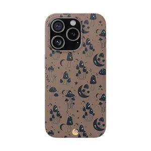 “Cosmic Shroom” – Celestial Mushroom Magic iPhone Case, Trendy Phone Case, Witchy Aesthetic Phone Case