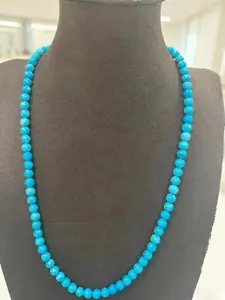 Moment Ritual | Premium Natural Turquoise Round Beads - Genuine Smooth Gemstone Loose Beads for Jewelry Making (4mm/5mm/6mm)