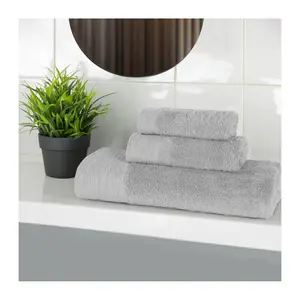 Superior Rayon made from Bamboo Solid 3-PieceTowel Set