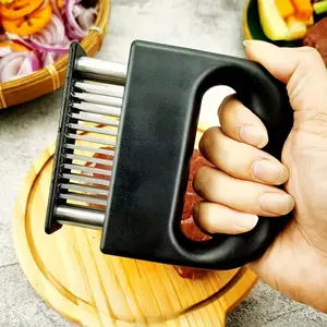 48-Needle Stainless Steel Meat Tenderizer - Professional Quick Tenderize Tool for Flavorful & Juicy Steaks