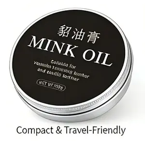 Multifunctional Mink Oil Leather Care Cleaning Cream, Large Capacity 100g, Suitable for Car Seats, Leather Bags, Handbags, Clo