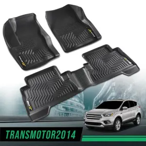 TPE Car Floor Mats For 13-19 Ford Escape 13-18 C-Max,All Weather Floor Mats Rubber Liners,Waterproof Anti-slip Durable Floor Mats Upgraded Version 3pcs