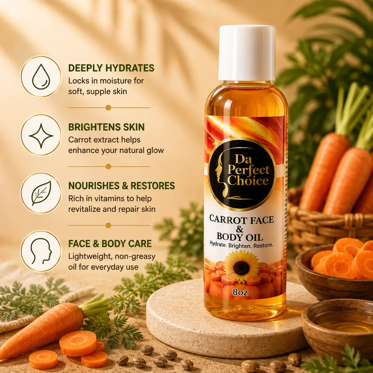 Da Carrot Face & Boby Oil
