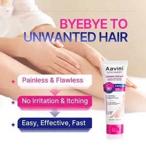 Aavini Gentle Soothing Hair Removal Cream, Painless Flawless, No Irritation, Long-Lasting Smooth
