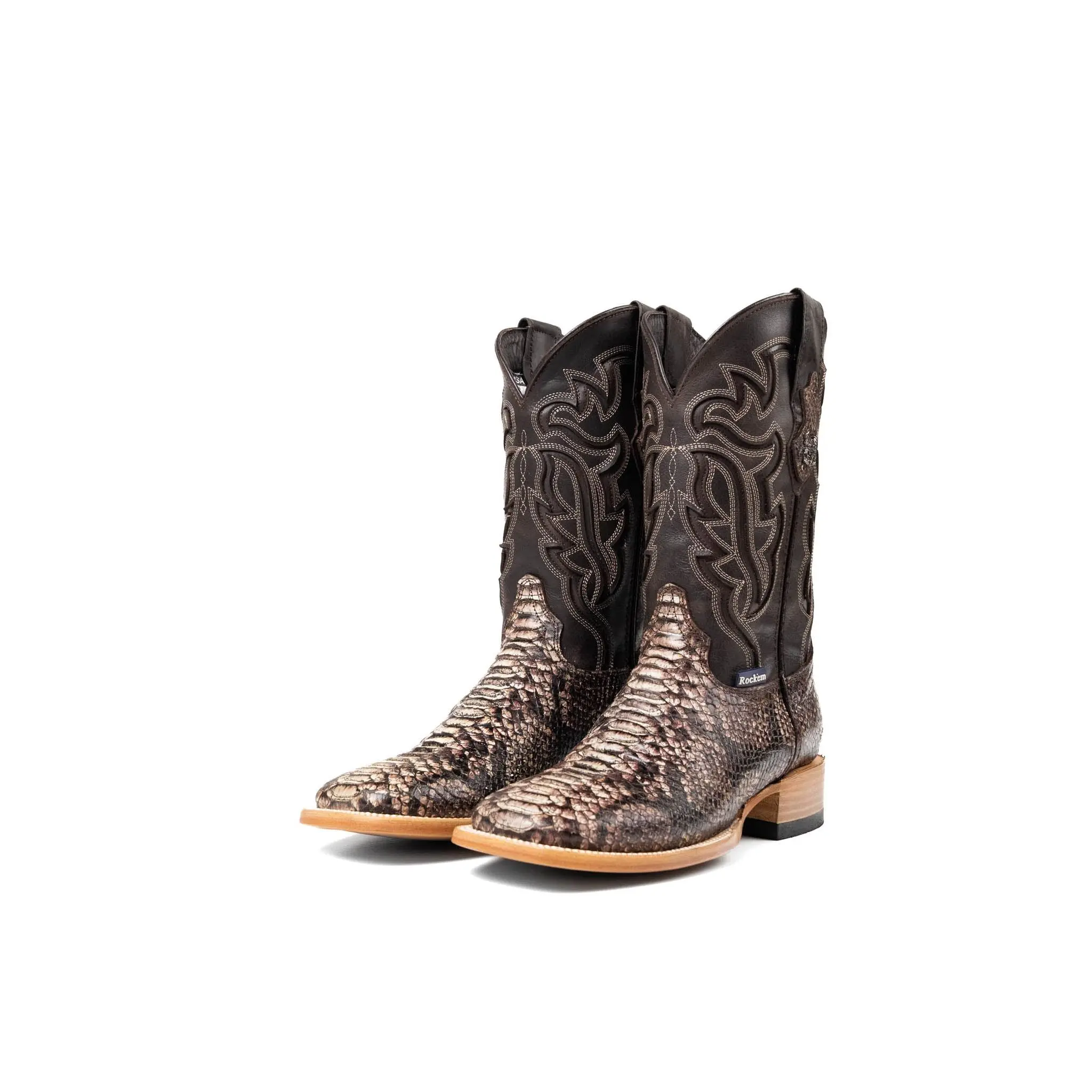 Bruce Python Square Toe Cowboy Boot