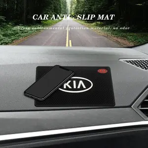 Kia Car Interior Dashboard Anti-Slip Mat, Car Instrument Panel Non-Slip Pad, Center Console Phone Holder Mat, Mesh Design with Shock Absorption and Strong Grip, Convenient for Holding Phones, Glasses, Keys, and Other Interior Essentials, Car Accessories