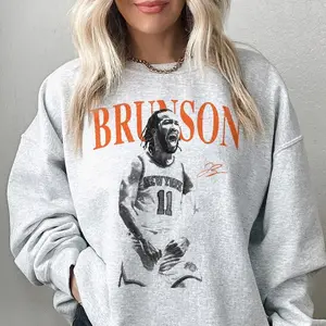 Jalen Brunson 90s Captain New York City Basketball Vintage Sweatshirt
