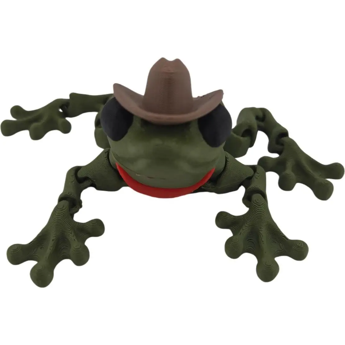 🐸 3D-Printed Articulated Cowboy Frog – Fun Desk Decor & Collectible Figurine | Official Cinderwing3D Design 🤠