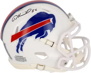 Dalton Kincaid Buffalo Bills Autographed Riddell Speed Mini Helmet - Fanatics Authentic Certified