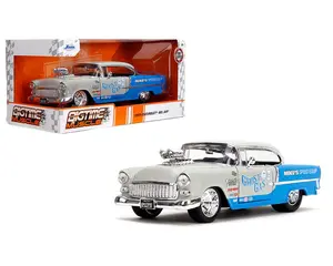 1:24 1955 Chevrolet Bel Air Custom Blue by Jada
