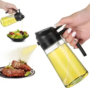 2 in 1 Oil Dispenser and Oil sprayer  Oil Spray bottle for Healthy Cooking,Air Fryer, BBQ, Salad, Baking, Steak , kitchen gadgets ,summer gift