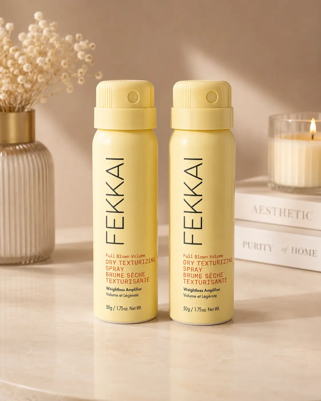 2X FEKKAI Full Blown Volume DRY TEXTURIZING SPRAY Weightless Amplifier