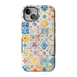 Casely iPhone 15 Plus Case | Dolce Vita | Tuscan Tiles | Bold Protective Design | Compatible with MagSafe