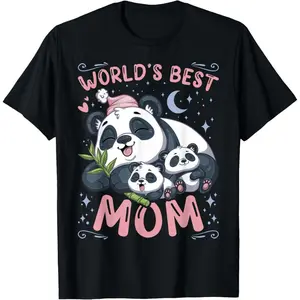 Mother Panda Bear Cubs Loving Mom T-Shirt