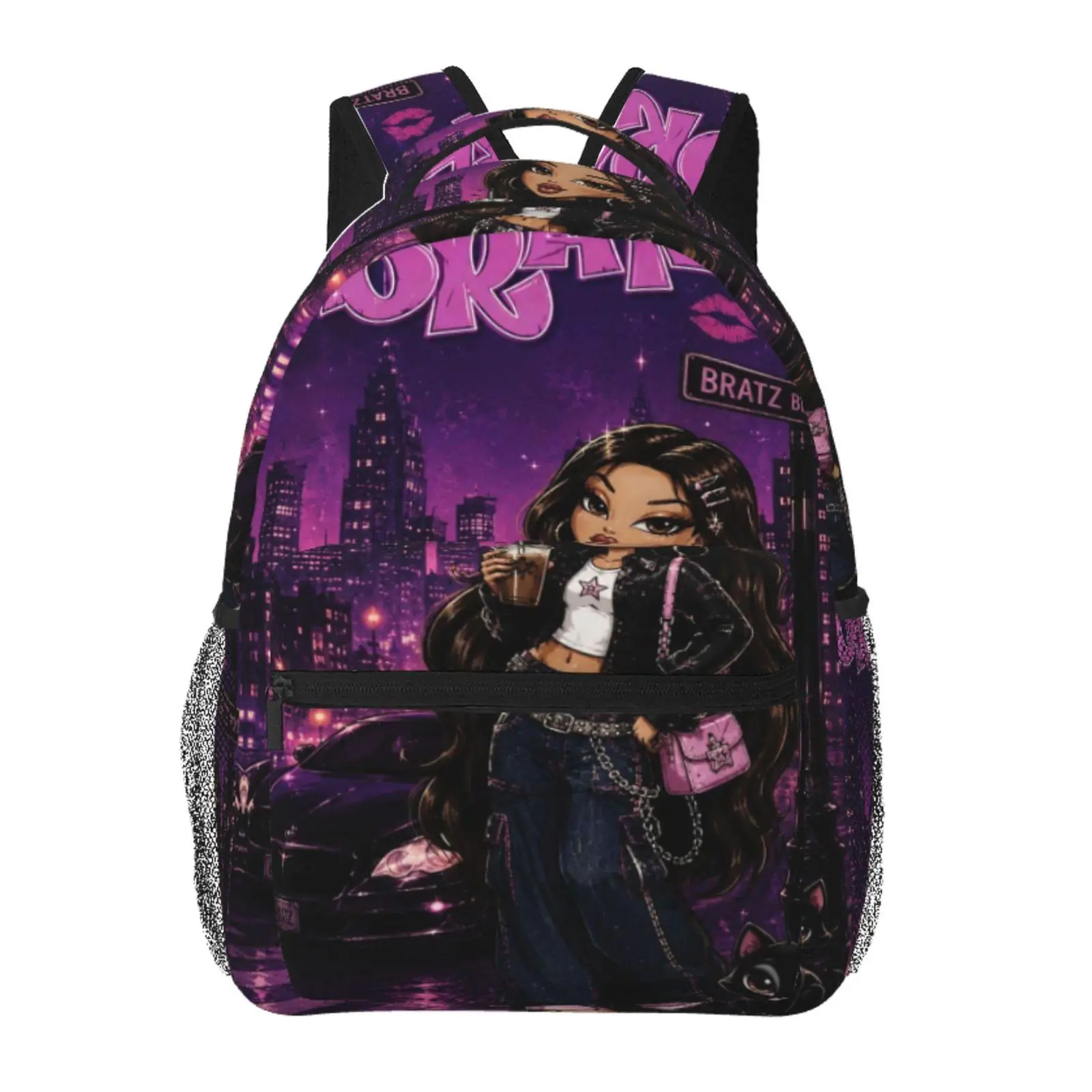 Glitter Chic BRATZ backpacks for school—large-capacity, exquisite print; BRATZ laptop daypacks for campus and daily commutes; durable casual BRATZ bookbags; gifts for teens and students.