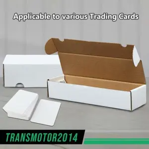 10Pcs Storage Boxes 800 Count Ct Sports Cards Trading White Corrugated Max Pro Improved Version Organiser Installation