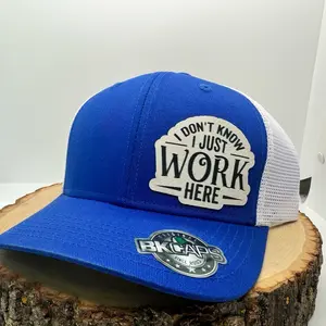 I don’t know I just work here! Funny SnapBack Trucker hat - laser engraved - unique casual wear
