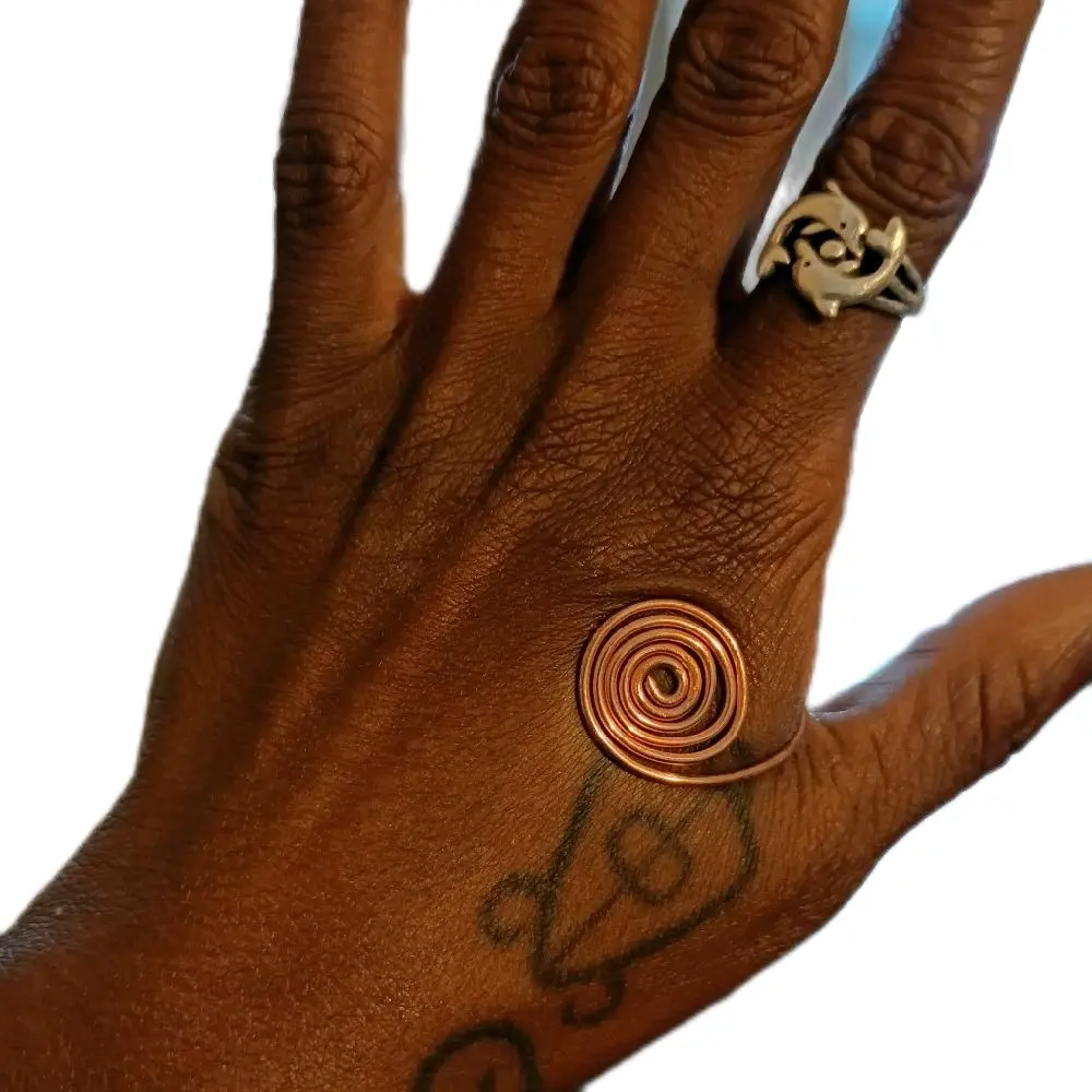 Islands Treasures Copper Spiral 2pk - Unique Design Copper Spiral Accessory for Personal Style
