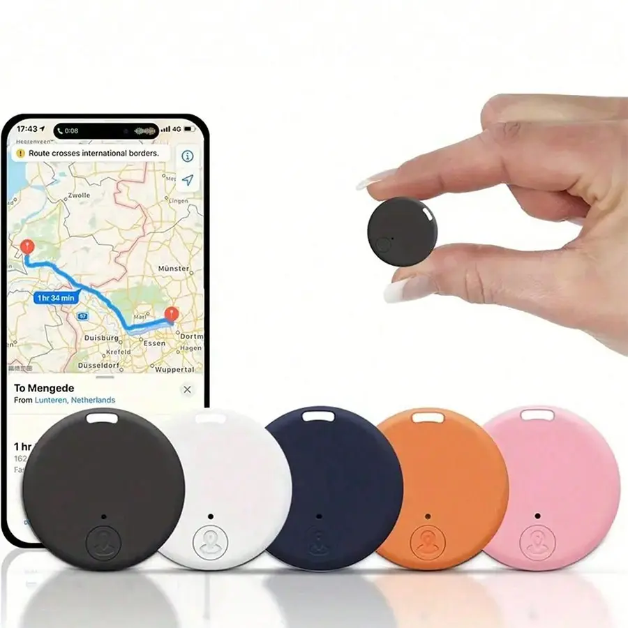 Mini GPS Tracker Item Finder, Anti Lost Wireless, Smart Pet Anti-Loss Alarm, Wireless Bag Key Locator, Keychain Tracker, Selfie Shutter Control, Suitable for Wallet Backpack Keys Car, Smart Tag, Wireless Positioning Tracker