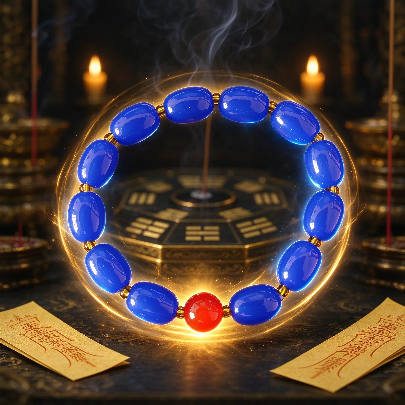 Taoist Spiritual Beaded Bracelet, Wear It For Good Love Luck & Romantic Blessing