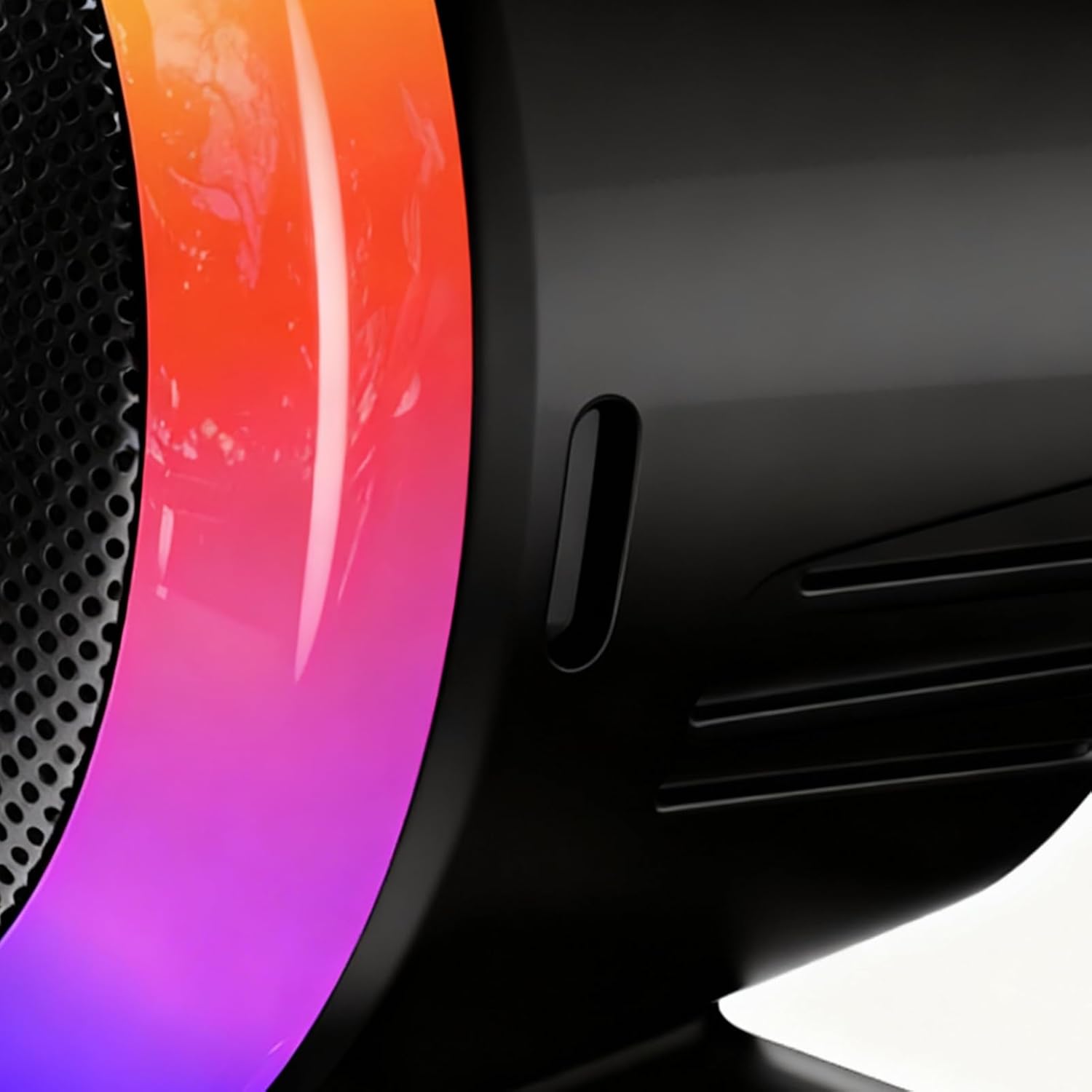 RGB Music Sync LED Light Bar, Sound Activated Ambient Lighting with Smart Voice Pickup, Full Color Visualizer for Car Interior, Desktop, Party & Home Theater, Built-in Aroma Sheet with Fresh Ocean or Classic Cologne (Single Scent Included)