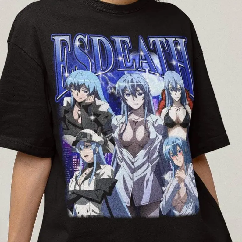 Unisex Akame Ga Kill! Esdeath Bootleg Anime T-Shirt, Manga Waifu Shirt