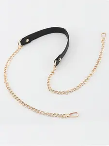 Universal PU Leather Shoulder Strap, Adjustable Metal Chain, Crossbody Bag Accessory, Women's Bag Upgrade, Long Comfortable Strap
