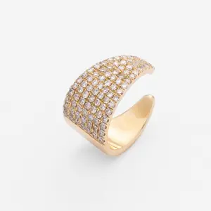 Diamond & Gold Ear Cuff