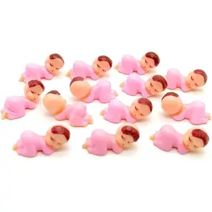 60PCS Mini Pink Plastic Babies: Adorable Baby Shower Game Favors & Decor